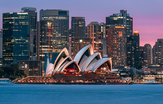 Sydney skyline with iconic Opera House